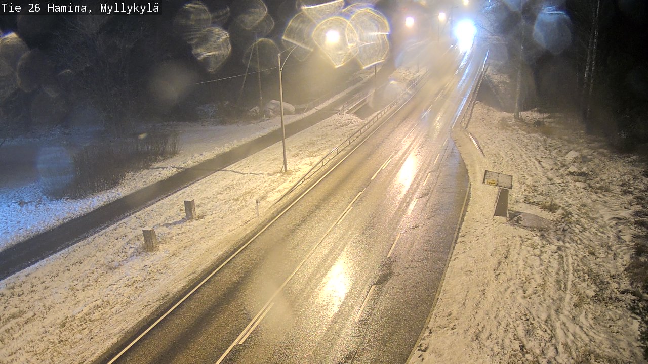 Weather Camera Image Väg 26 Hamina, Myllykylä, Hamina, Kymenlaakso