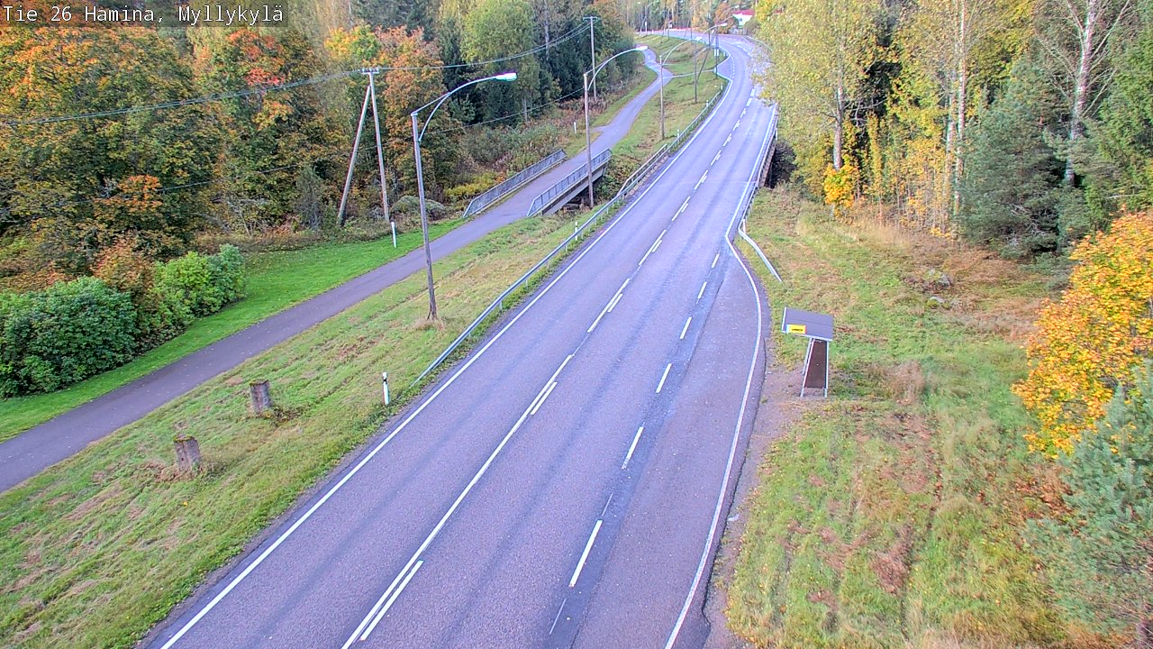 Weather Camera Image Road 26 Hamina, Myllykylä, Hamina, Kymenlaakso
