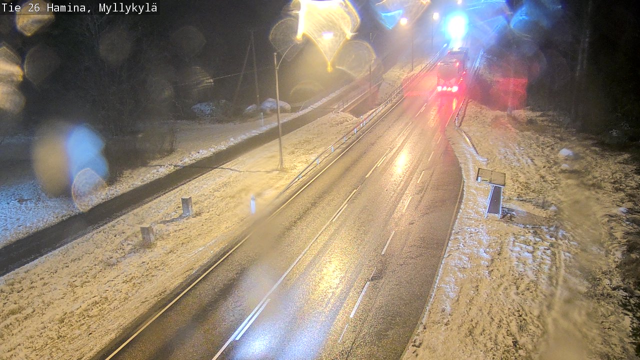 Weather Camera Image Väg 26 Hamina, Myllykylä, Hamina, Kymenlaakso