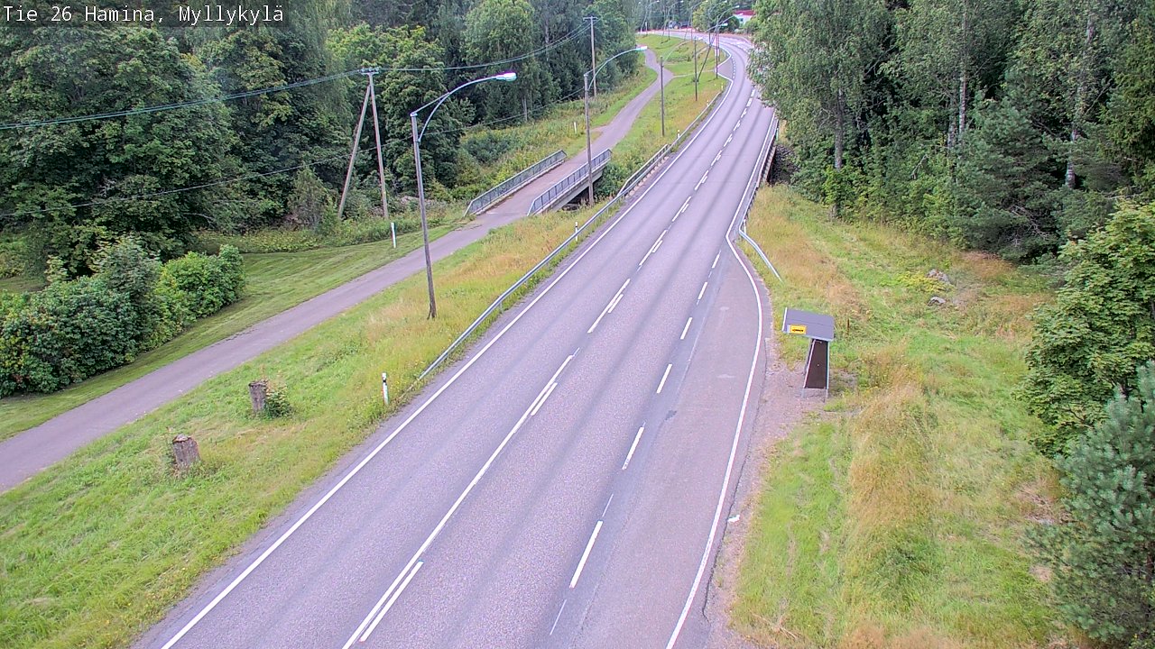 Weather Camera Image Road 26 Hamina, Myllykylä, Hamina, Kymenlaakso