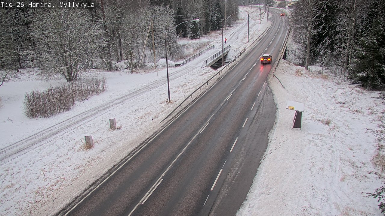 Weather Camera Image Road 26 Hamina, Myllykylä, Hamina, Kymenlaakso