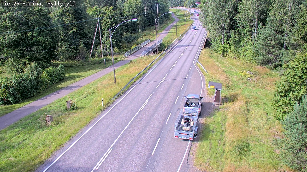 Weather Camera Image Road 26 Hamina, Myllykylä, Hamina, Kymenlaakso
