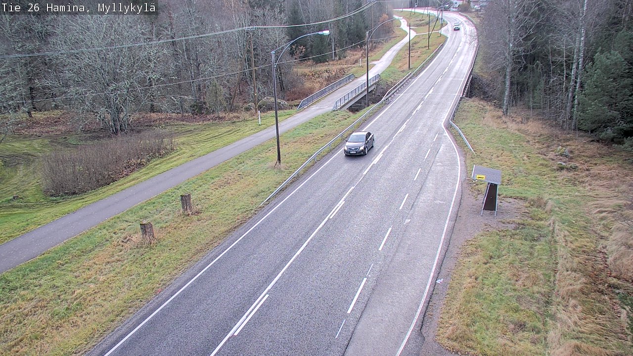 Kelikamerat Kuva Tie 26 Hamina, Myllykylä, Hamina, Kymenlaakso