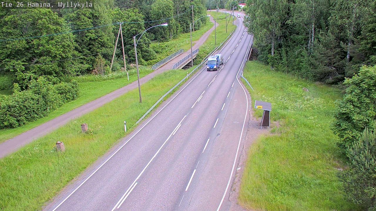 Weather Camera Image Väg 26 Hamina, Myllykylä, Hamina, Kymenlaakso