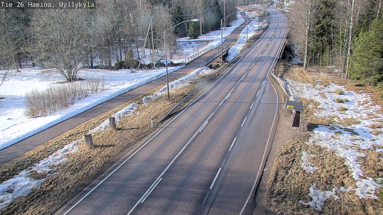 Weather Camera Image Road 26 Hamina, Myllykylä, Hamina, Kymenlaakso