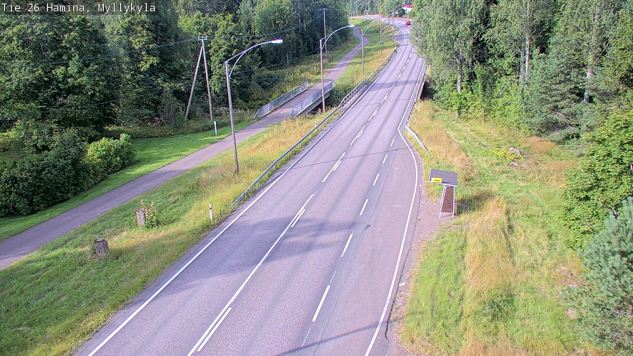 Weather Camera Image Road 26 Hamina, Myllykylä, Hamina, Kymenlaakso