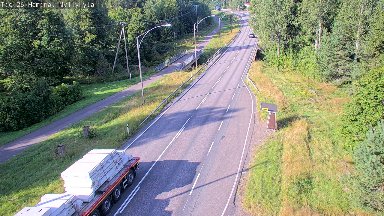 Weather Camera Image Road 26 Hamina, Myllykylä, Hamina, Kymenlaakso