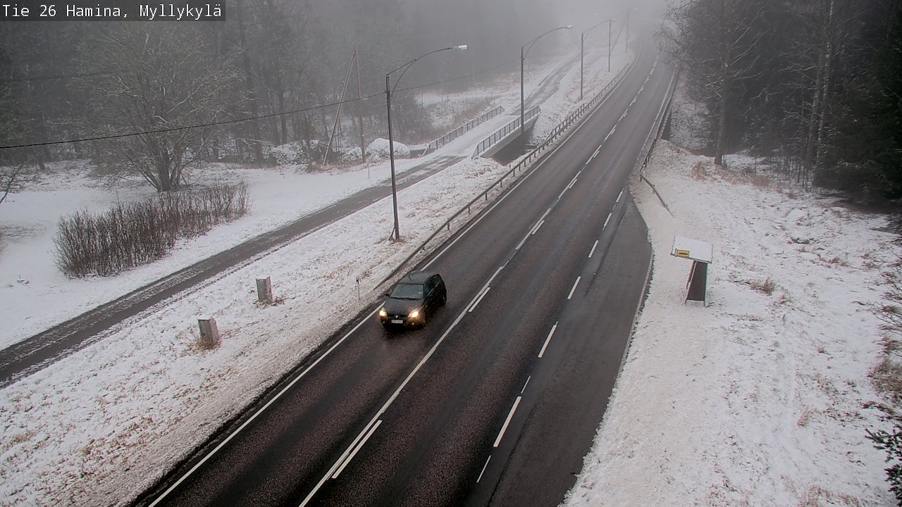 Weather Camera Image Väg 26 Hamina, Myllykylä, Hamina, Kymenlaakso