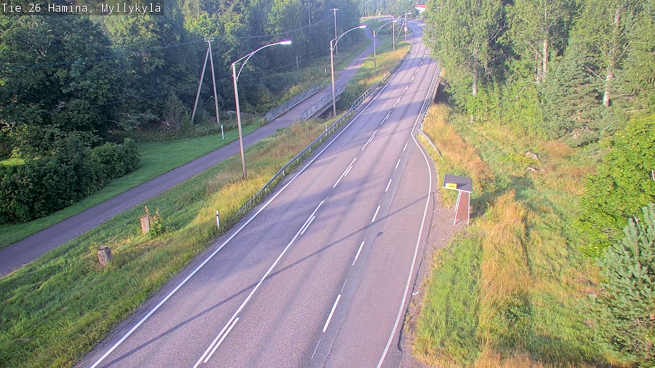 Weather Camera Image Road 26 Hamina, Myllykylä, Hamina, Kymenlaakso