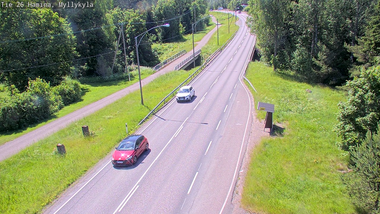 Weather Camera Image Väg 26 Hamina, Myllykylä, Hamina, Kymenlaakso