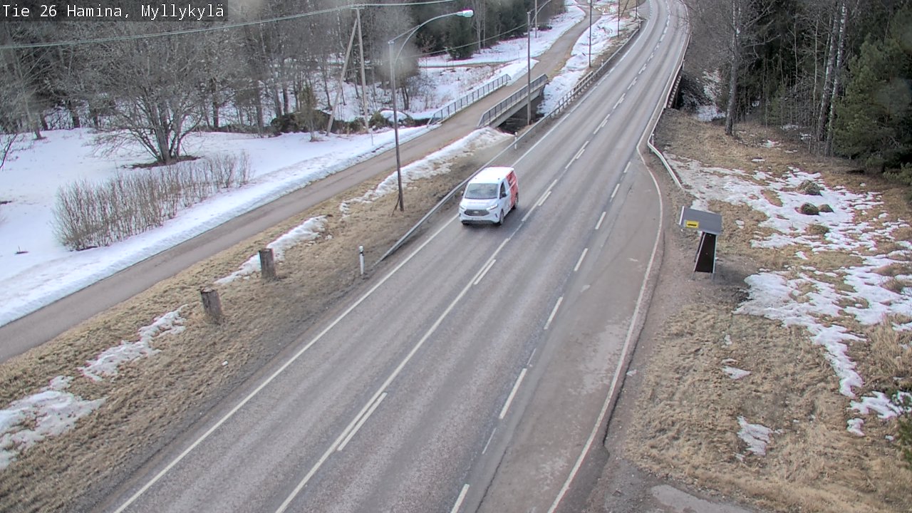 Weather Camera Image Road 26 Hamina, Myllykylä, Hamina, Kymenlaakso