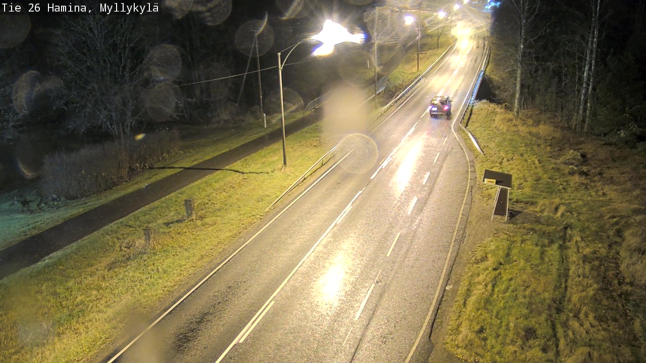 Weather Camera Image Road 26 Hamina, Myllykylä, Hamina, Kymenlaakso