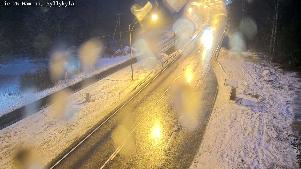 Weather Camera Image Väg 26 Hamina, Myllykylä, Hamina, Kymenlaakso