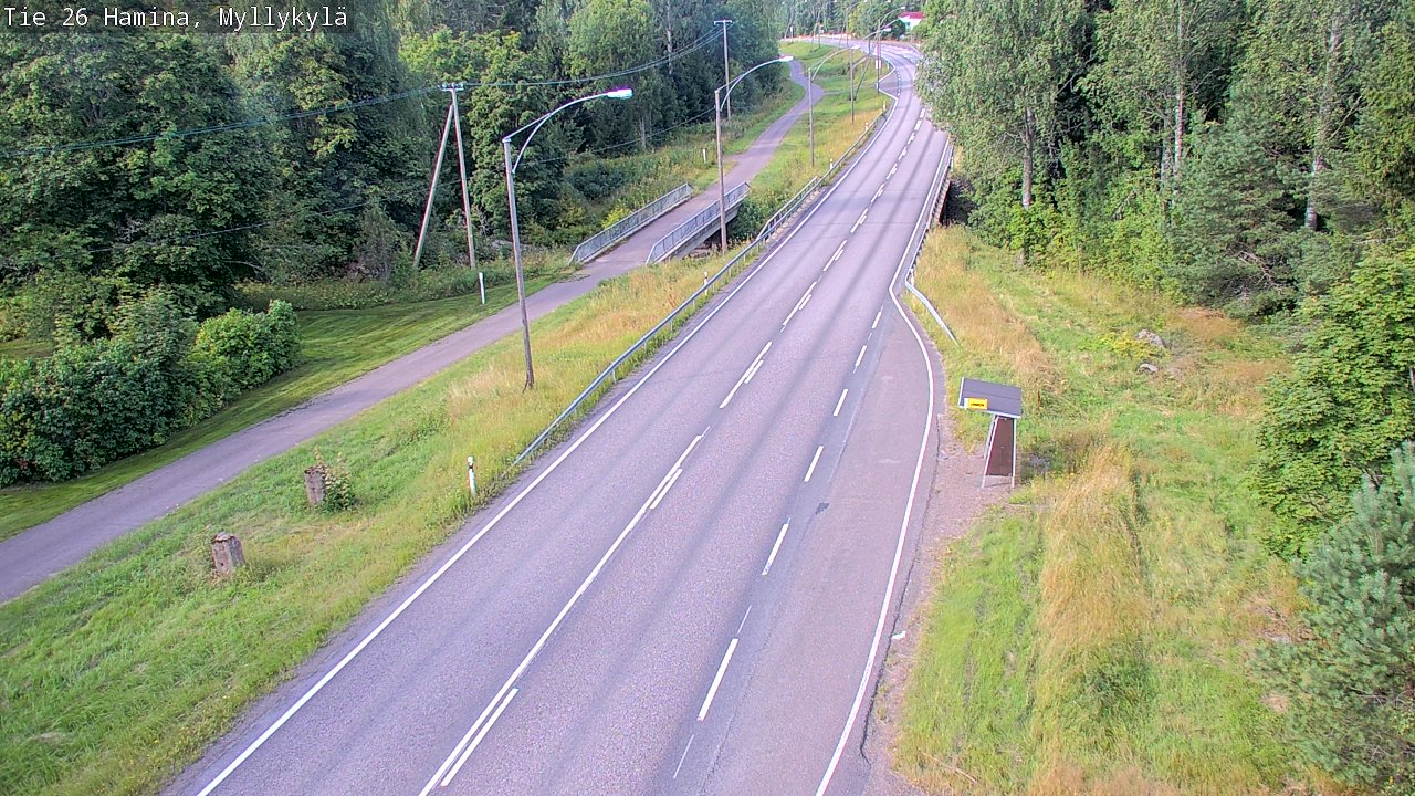 Weather Camera Image Road 26 Hamina, Myllykylä, Hamina, Kymenlaakso