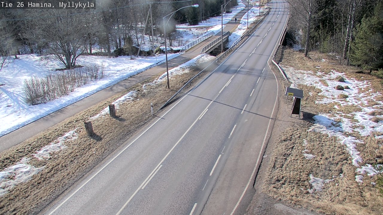 Weather Camera Image Road 26 Hamina, Myllykylä, Hamina, Kymenlaakso