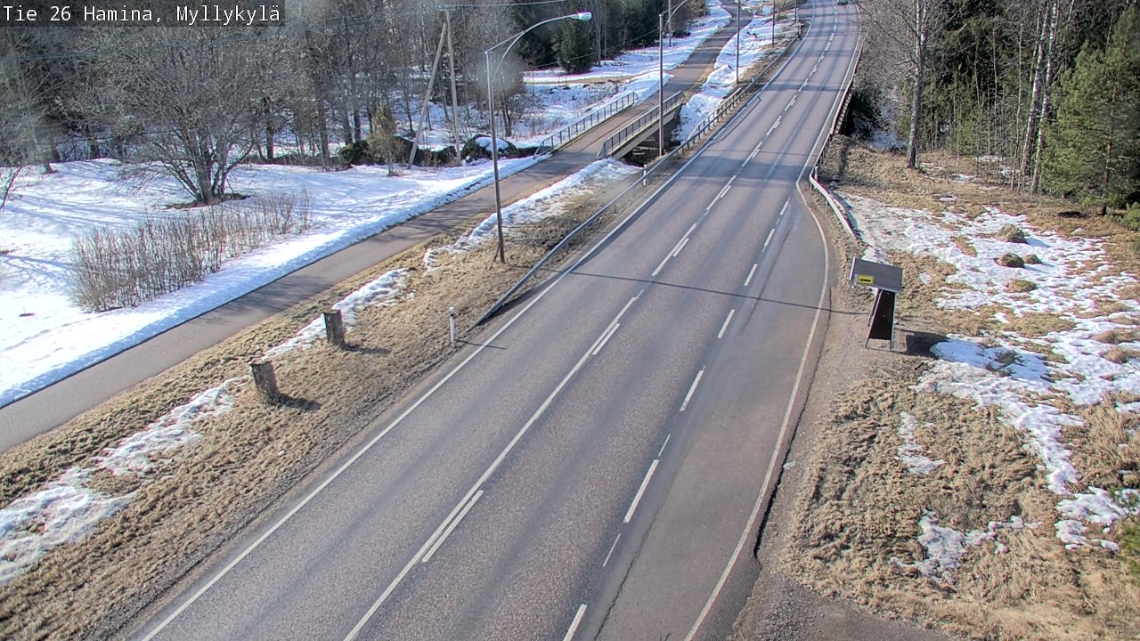 Weather Camera Image Väg 26 Hamina, Myllykylä, Hamina, Kymenlaakso