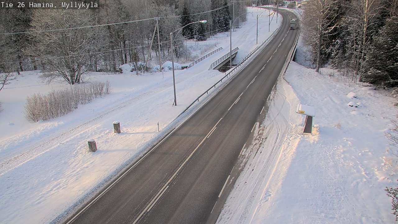 Weather Camera Image Road 26 Hamina, Myllykylä, Hamina, Kymenlaakso