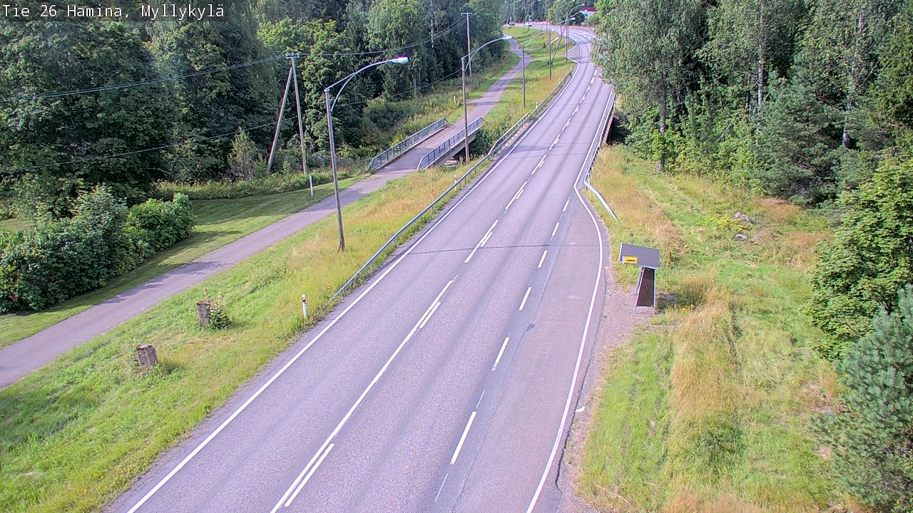 Weather Camera Image Road 26 Hamina, Myllykylä, Hamina, Kymenlaakso