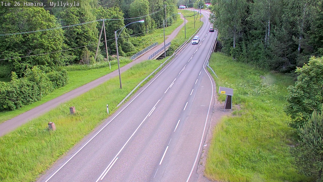 Weather Camera Image Väg 26 Hamina, Myllykylä, Hamina, Kymenlaakso