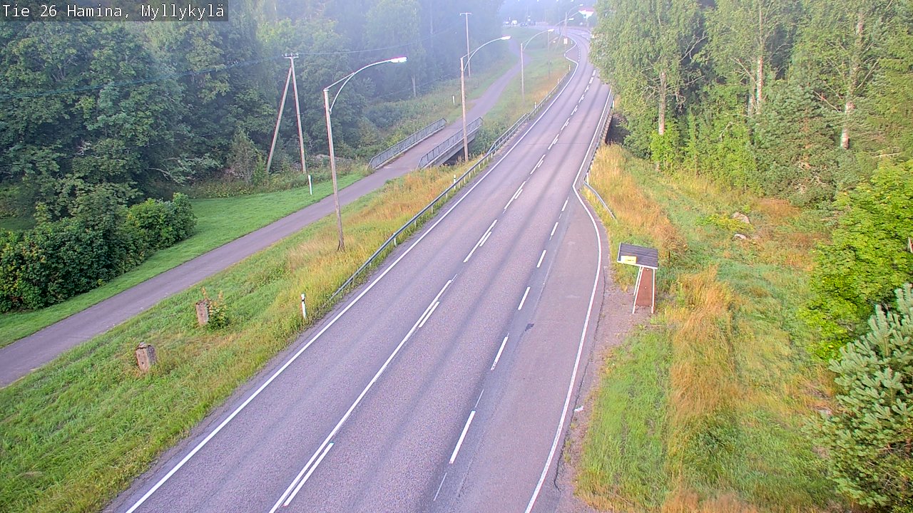 Weather Camera Image Road 26 Hamina, Myllykylä, Hamina, Kymenlaakso