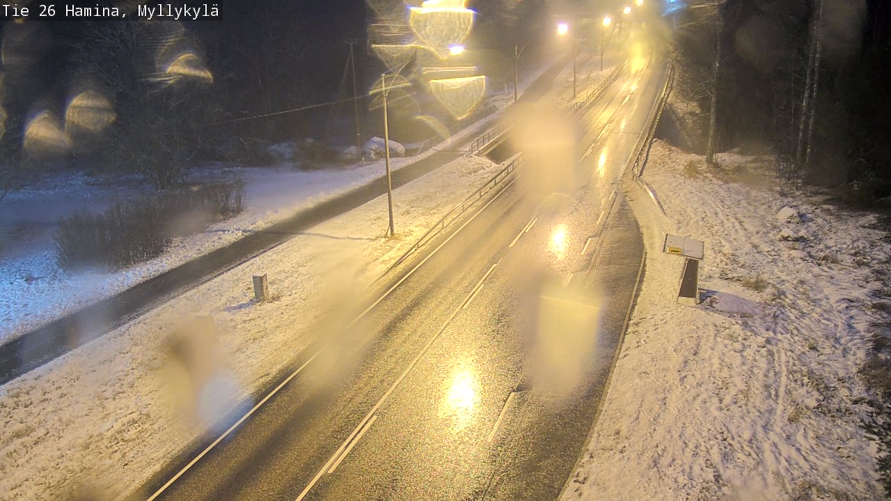 Weather Camera Image Väg 26 Hamina, Myllykylä, Hamina, Kymenlaakso