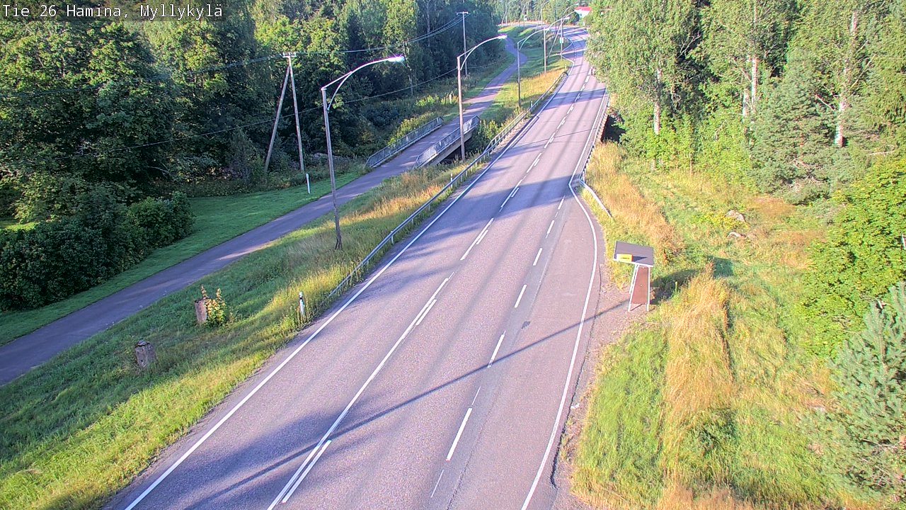 Weather Camera Image Road 26 Hamina, Myllykylä, Hamina, Kymenlaakso