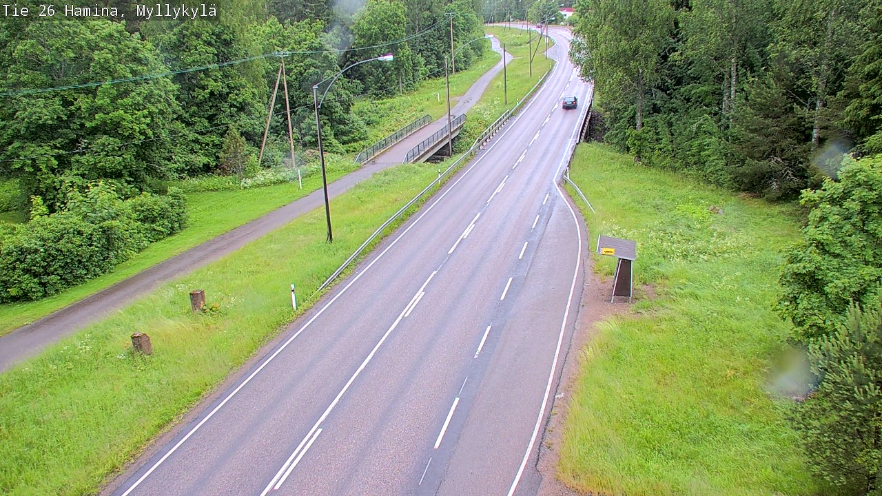 Weather Camera Image Väg 26 Hamina, Myllykylä, Hamina, Kymenlaakso