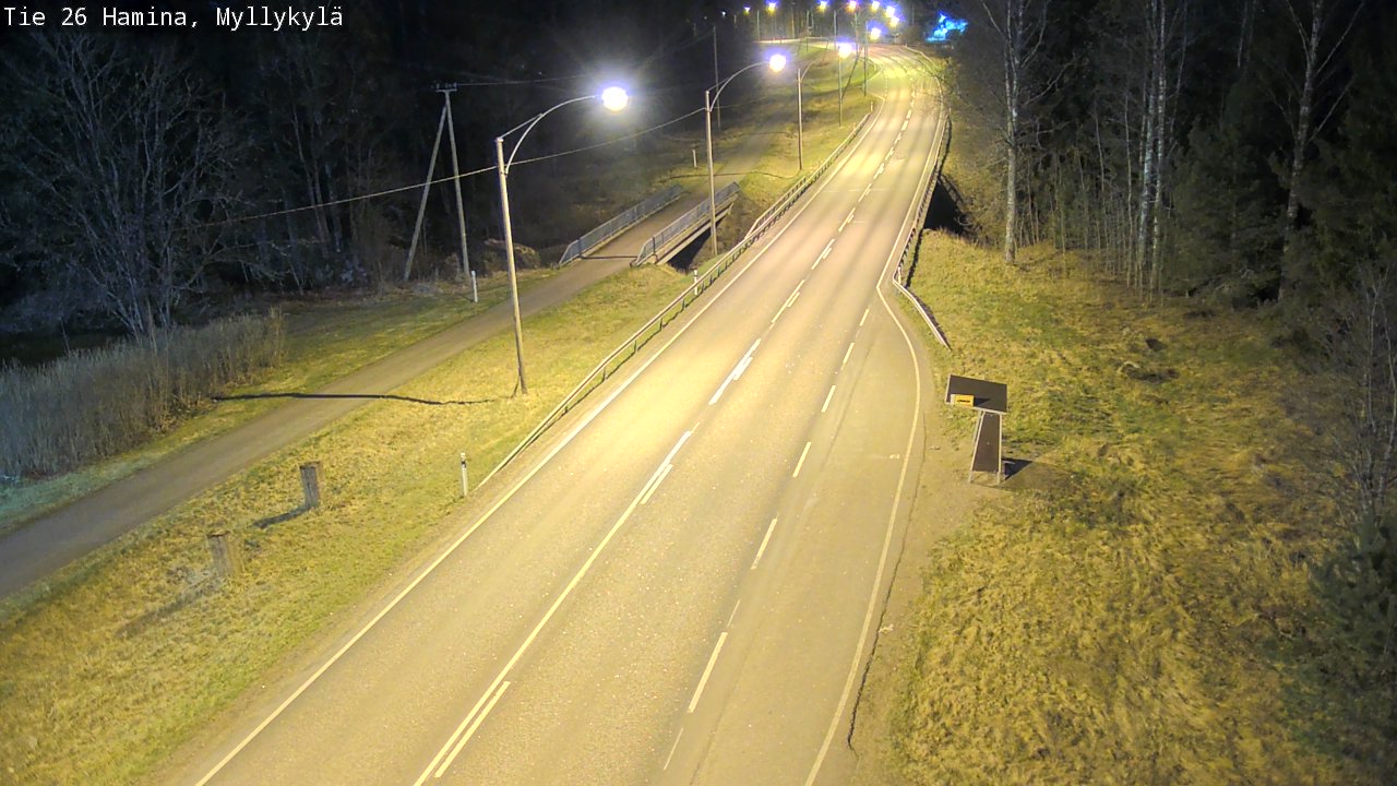Weather Camera Image Road 26 Hamina, Myllykylä, Hamina, Kymenlaakso