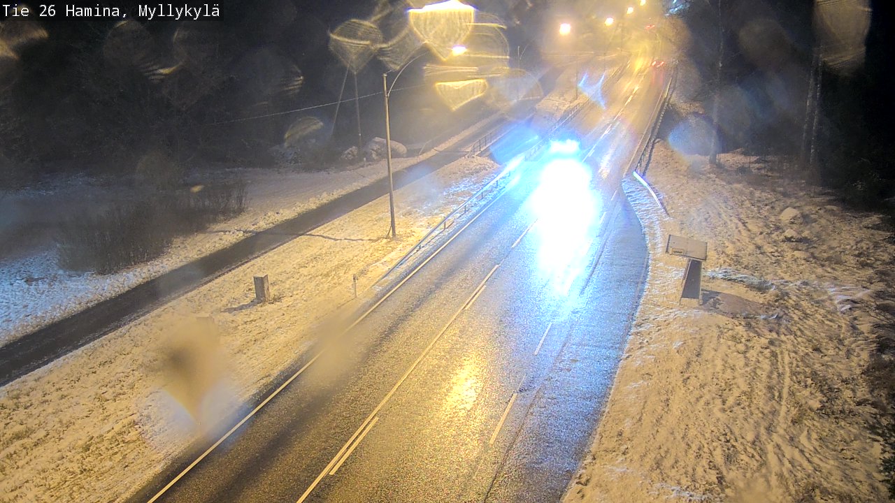 Weather Camera Image Väg 26 Hamina, Myllykylä, Hamina, Kymenlaakso