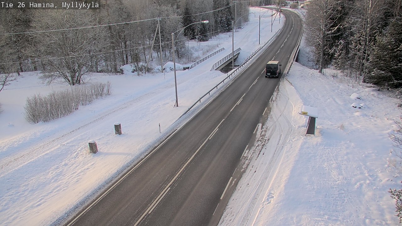 Weather Camera Image Road 26 Hamina, Myllykylä, Hamina, Kymenlaakso