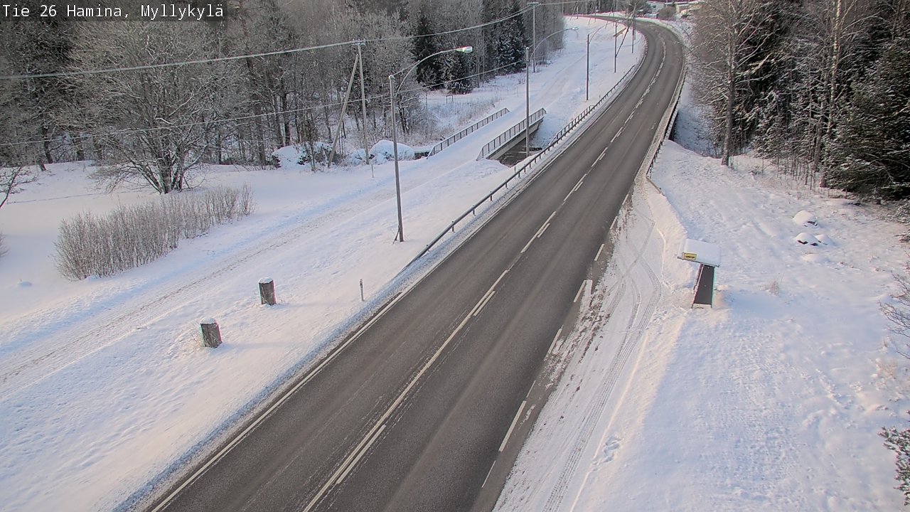 Weather Camera Image Road 26 Hamina, Myllykylä, Hamina, Kymenlaakso