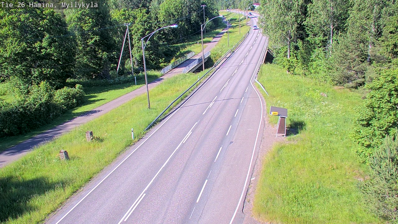 Weather Camera Image Väg 26 Hamina, Myllykylä, Hamina, Kymenlaakso