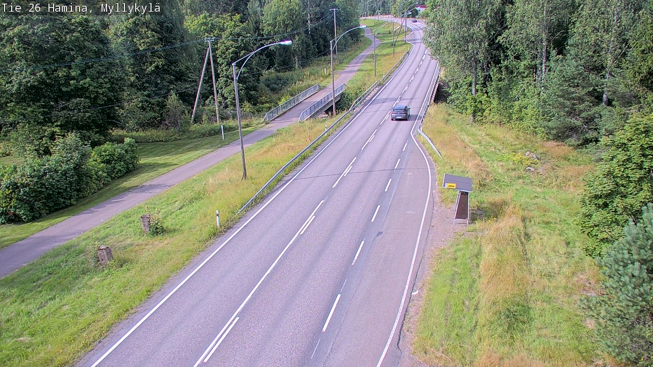 Weather Camera Image Road 26 Hamina, Myllykylä, Hamina, Kymenlaakso