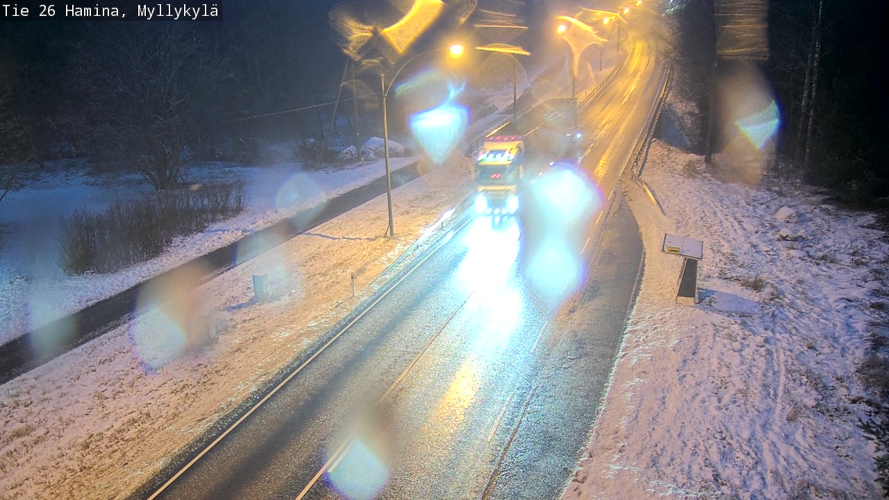 Weather Camera Image Väg 26 Hamina, Myllykylä, Hamina, Kymenlaakso
