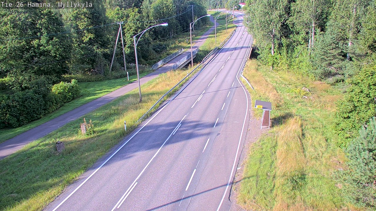 Weather Camera Image Road 26 Hamina, Myllykylä, Hamina, Kymenlaakso