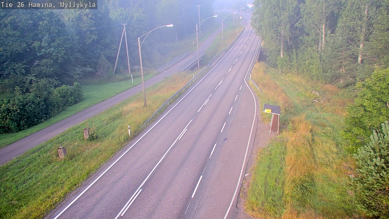 Weather Camera Image Road 26 Hamina, Myllykylä, Hamina, Kymenlaakso