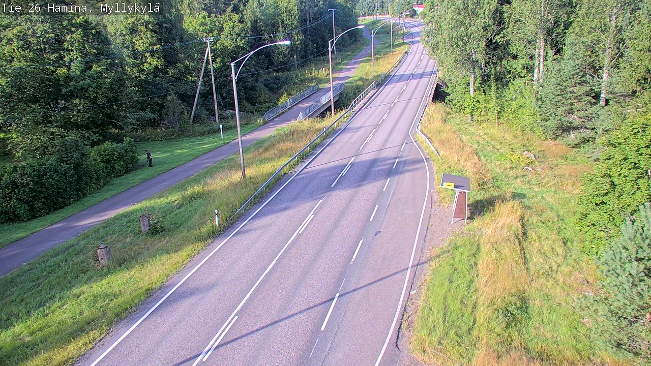 Weather Camera Image Road 26 Hamina, Myllykylä, Hamina, Kymenlaakso