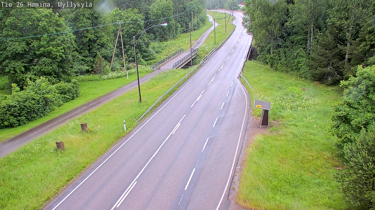 Weather Camera Image Road 26 Hamina, Myllykylä, Hamina, Kymenlaakso