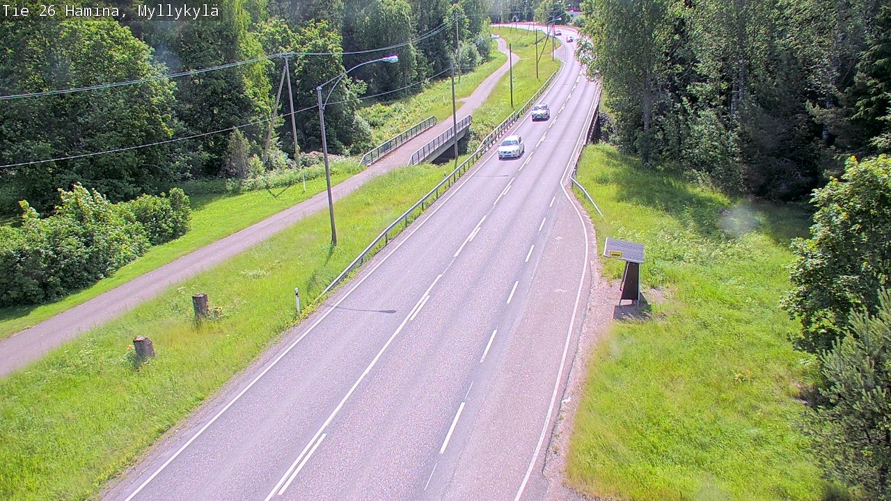 Weather Camera Image Väg 26 Hamina, Myllykylä, Hamina, Kymenlaakso