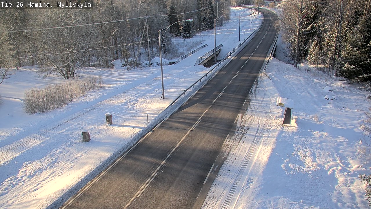 Weather Camera Image Road 26 Hamina, Myllykylä, Hamina, Kymenlaakso