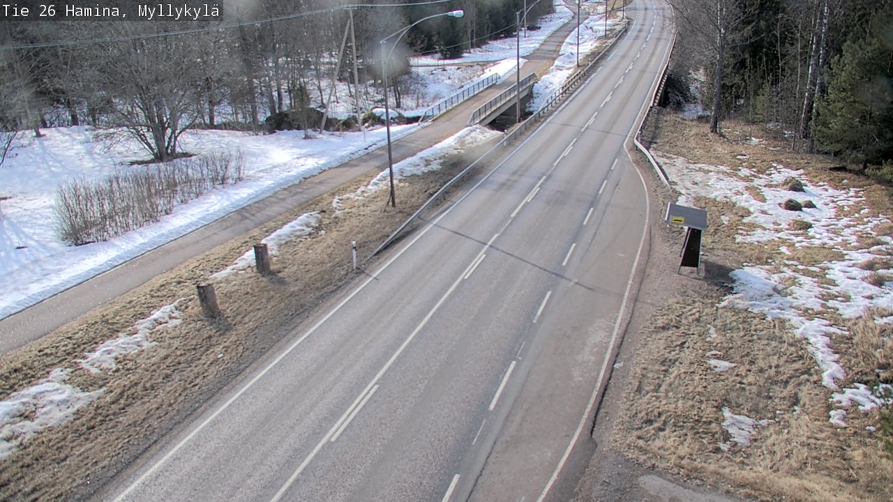 Weather Camera Image Road 26 Hamina, Myllykylä, Hamina, Kymenlaakso