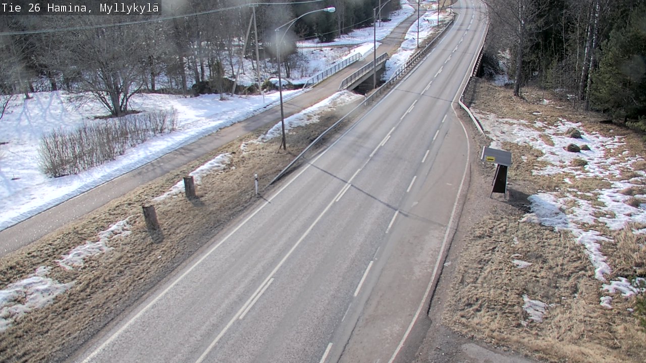 Weather Camera Image Road 26 Hamina, Myllykylä, Hamina, Kymenlaakso