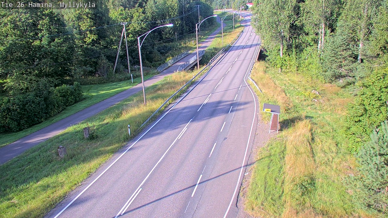 Weather Camera Image Road 26 Hamina, Myllykylä, Hamina, Kymenlaakso