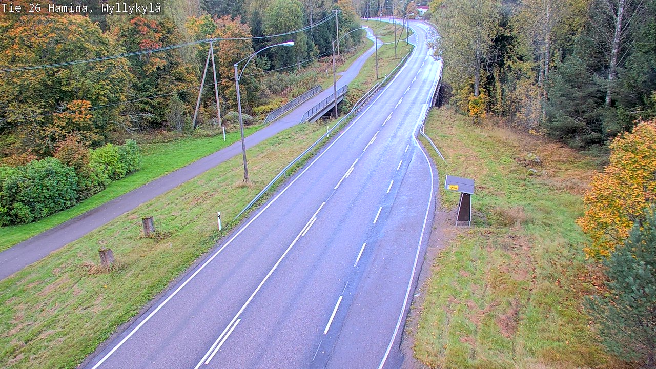 Weather Camera Image Road 26 Hamina, Myllykylä, Hamina, Kymenlaakso