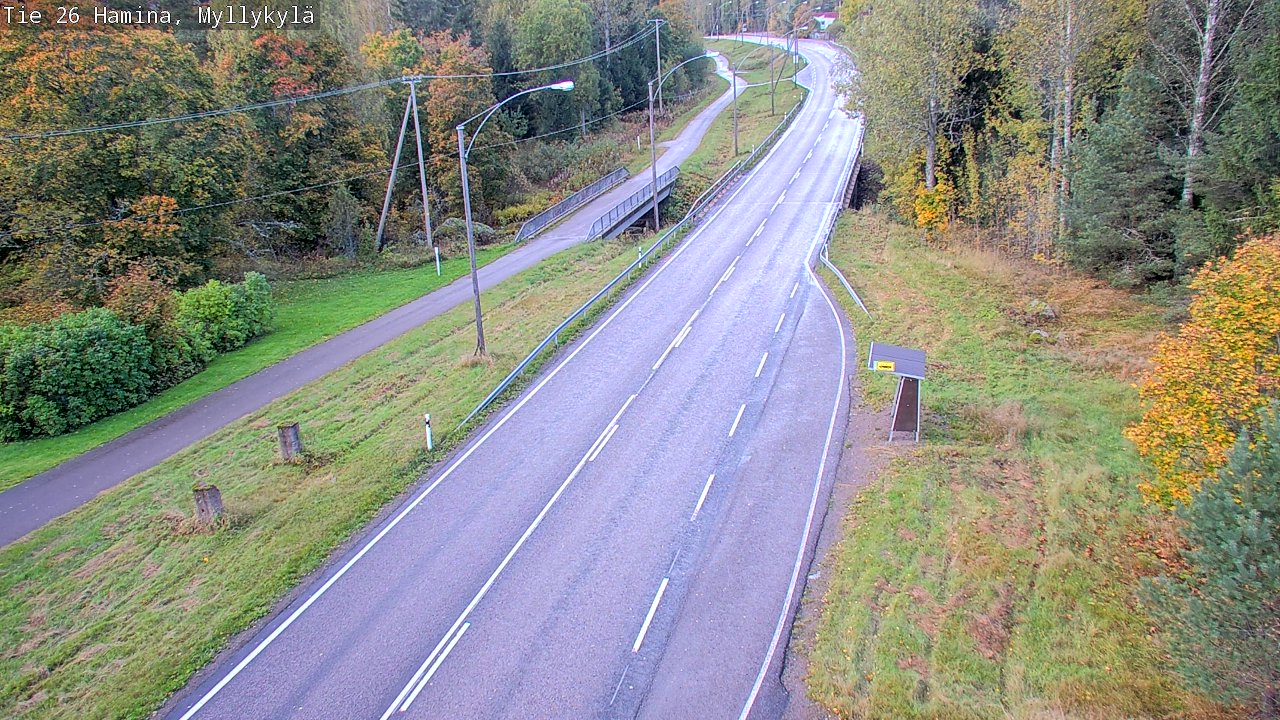 Weather Camera Image Road 26 Hamina, Myllykylä, Hamina, Kymenlaakso