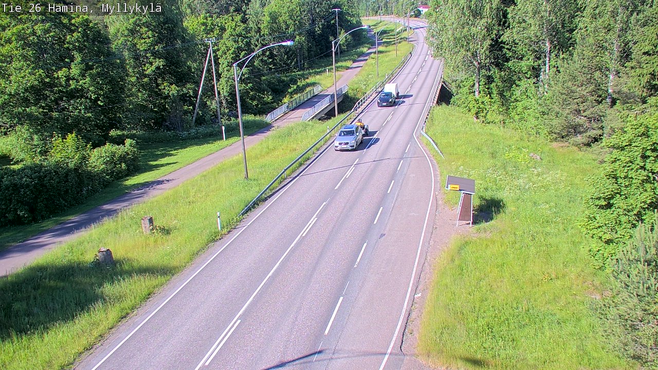 Weather Camera Image Väg 26 Hamina, Myllykylä, Hamina, Kymenlaakso