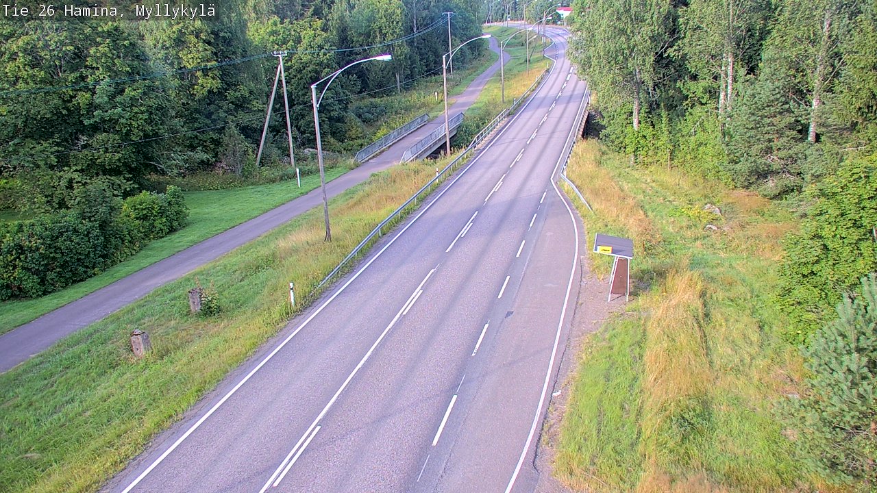 Weather Camera Image Road 26 Hamina, Myllykylä, Hamina, Kymenlaakso