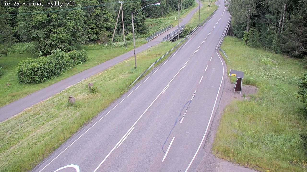 Weather Camera Image Road 26 Hamina, Myllykylä, Hamina, Kymenlaakso