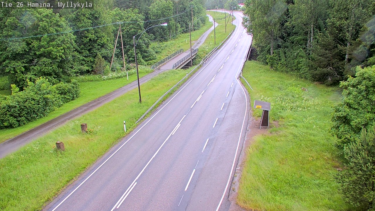 Weather Camera Image Road 26 Hamina, Myllykylä, Hamina, Kymenlaakso