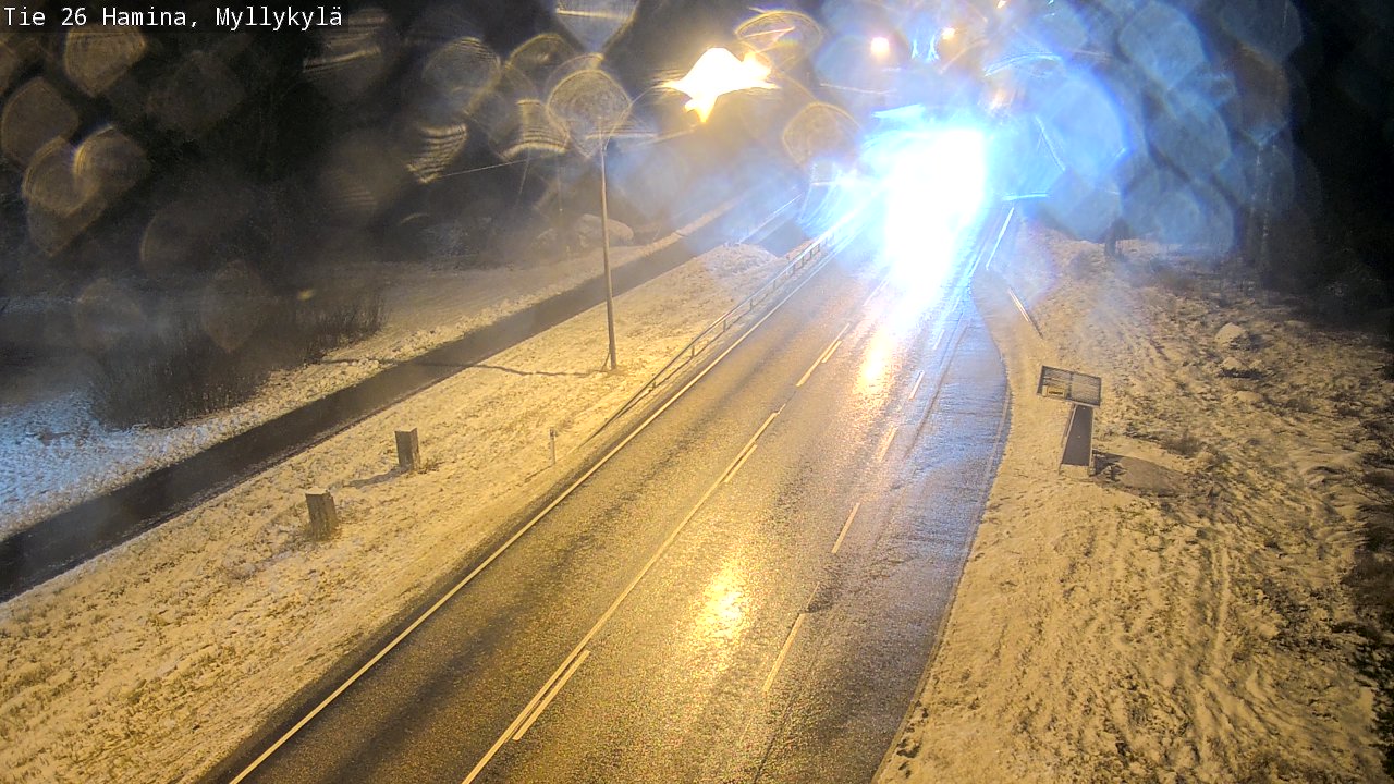 Weather Camera Image Väg 26 Hamina, Myllykylä, Hamina, Kymenlaakso